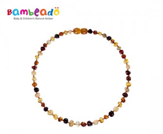 Bambeado 班比度 天然琥珀项链 混合色 Bambeado 班比度 天然琥珀项链 混合色